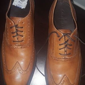 NEW Cole Haan Wingtip Tan Leather Oxfords sz 10.5